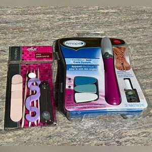 AMOPE Electronic Nail Care System with Cuticle oil & Modessa Mini Pedicure Kit